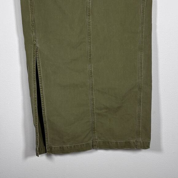Levi's Surplus Olive Green Maxi Pencil Skirt Women's Size 2 Grunge Skater AS IS - Picture 16 of 16
